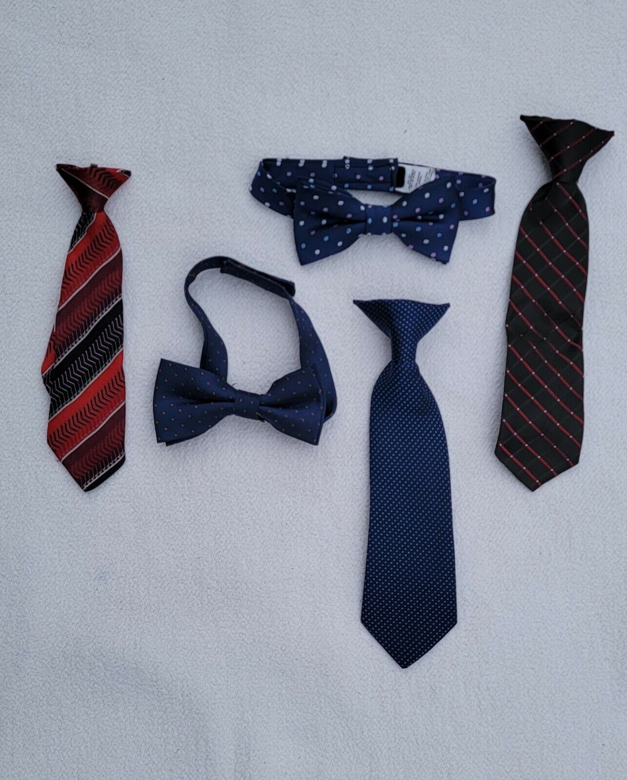 5 Pieces Baby Ties And Bow Ties Lot