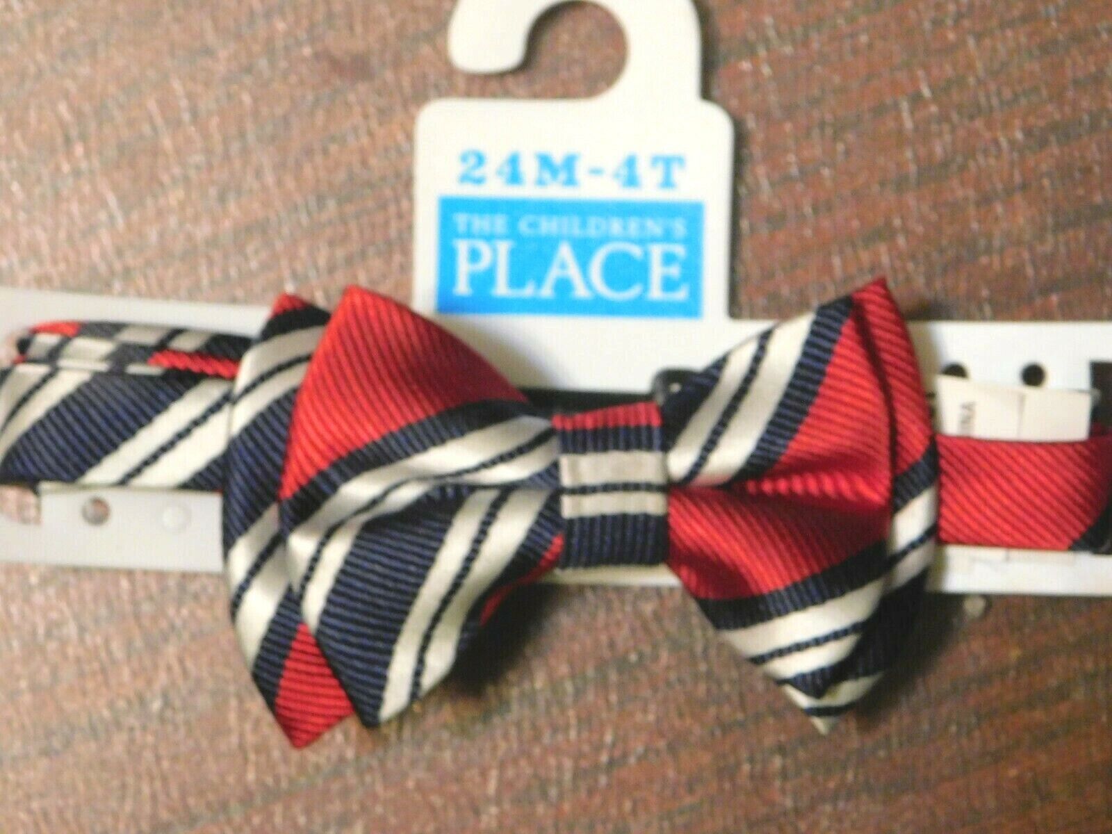 Toddler Boys Red, Navy, & White Bowtie, 24m-4t, Childrens Place, Nwt